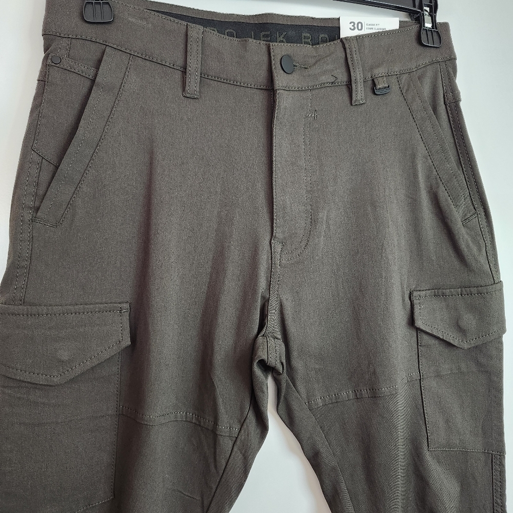 Projek Raw Bungee flex Green Cargo Pants Stretch Classic Fit Stretch Mens 30 - Picture 2 of 11